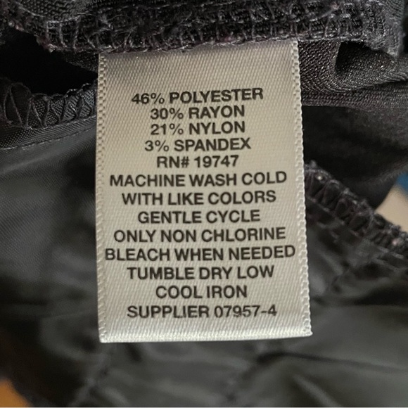 JUST IN Charcoal Stretch Trousers Liz Claiborne Women’s Pants Business Casual - Picture 9 of 10